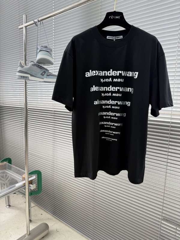 알렉산더왕 더블야사 면 반팔 티셔츠 001-258112