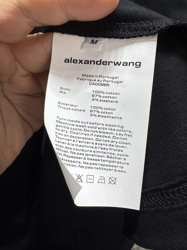 알렉산더왕 폼 레터 반팔 티셔츠 001-258117