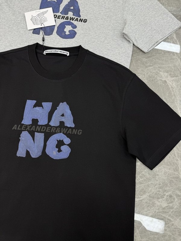 알렉산더왕 HANG 로고 프린팅 면 티셔츠 001-258145