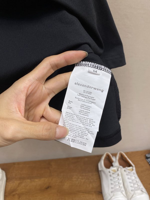 알렉산더왕 레드 실루엣 반팔 티셔츠 001-258153