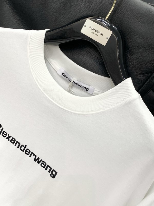 알렉산더왕 패션 라운드넥 반팔 티셔츠 001-258154