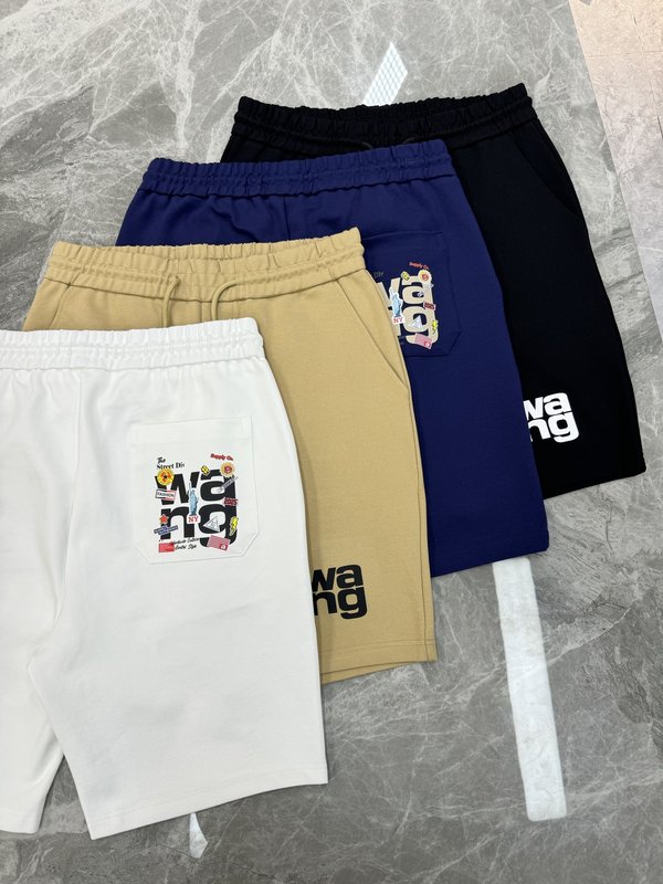 알렉산더왕 여름 면혼방 하프 팬츠 001-258156