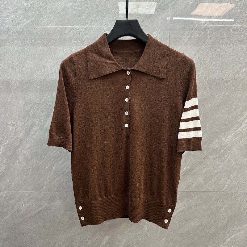 톰브라운 클래식 4 바 울 폴로 반팔 001-258556