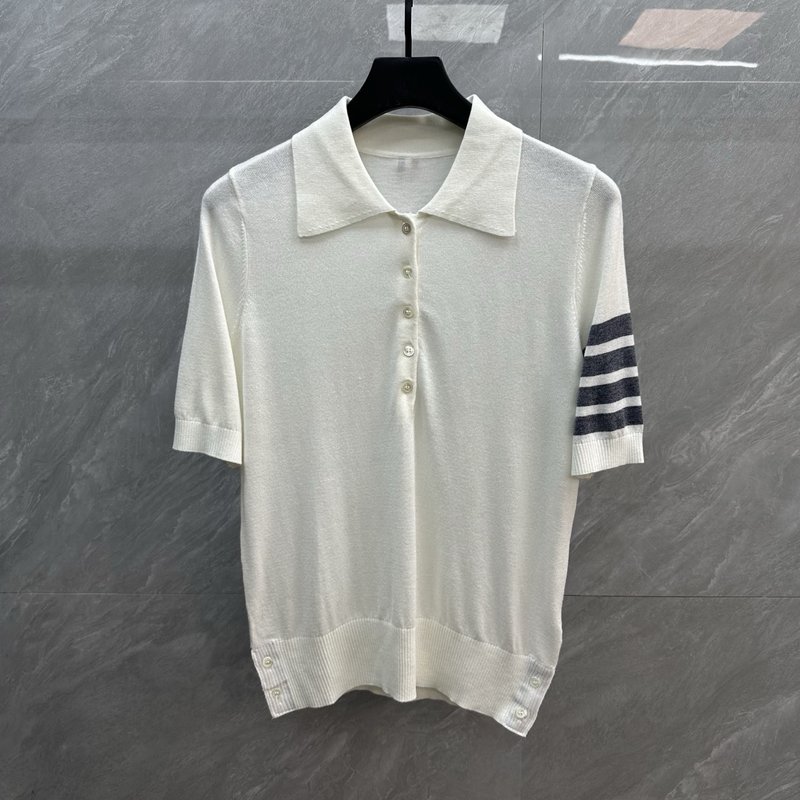 톰브라운 클래식 4 바 울 폴로 셔츠 001-258561
