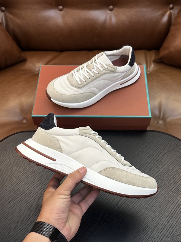 로로피아나 스타일 니트 울 블렌드 스니커즈 001-258574