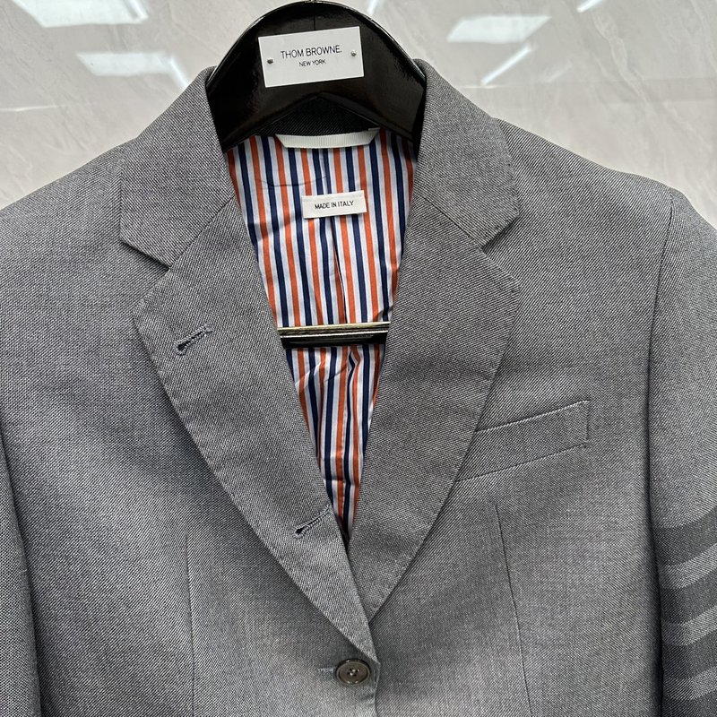 브라운 울 정장 세트 001-258749