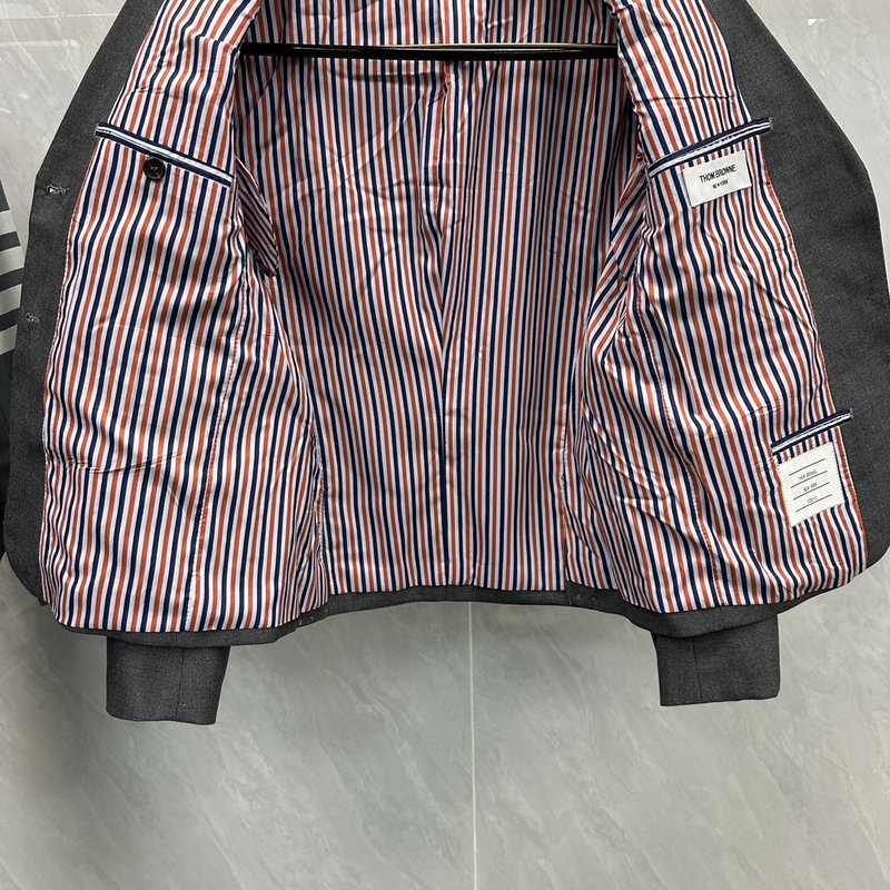 브라운 울 정장 세트 001-258749
