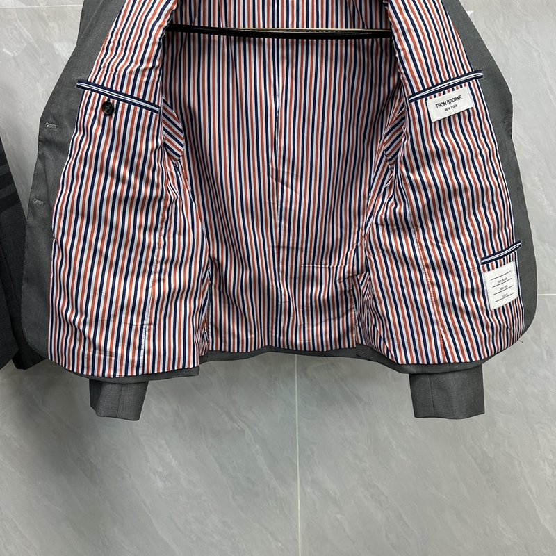 브라운 울 정장 세트 001-258757
