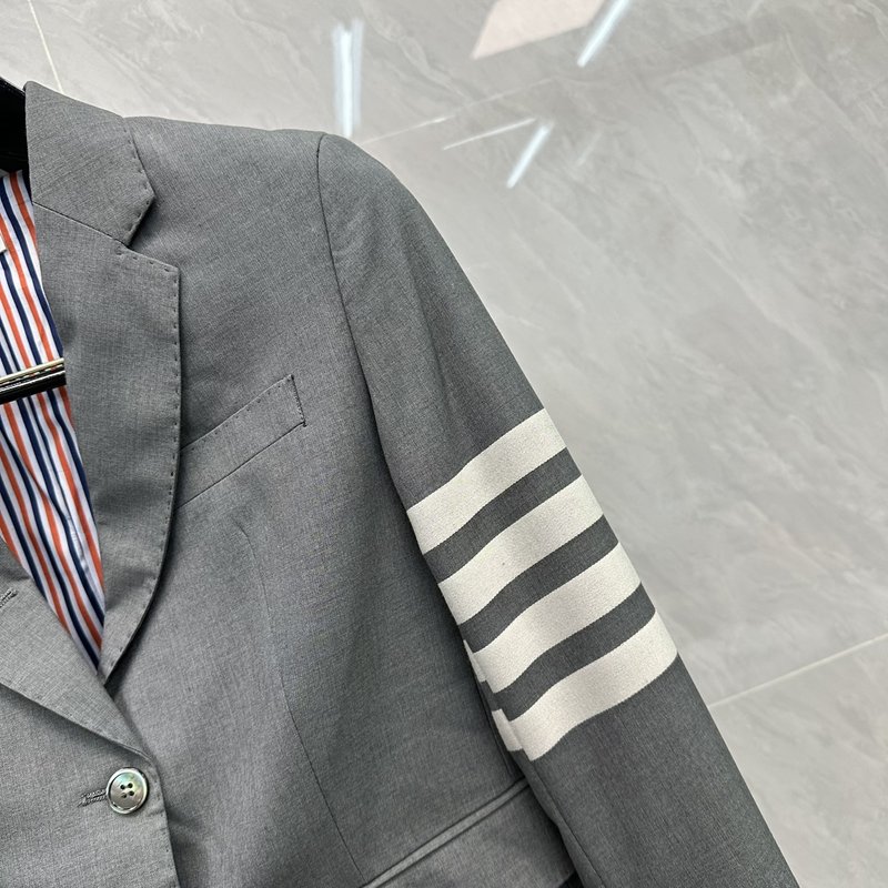 브라운 울 정장 세트 001-258757