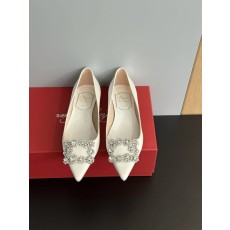 프렌치 스팽글 버클 새틴 진주 장식 여성용 슈즈 001-258996