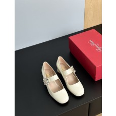 레트로 스퀘어 토 굽 메리제인 슈즈 001-259012
