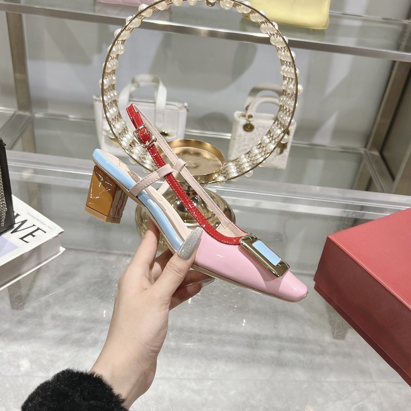 로저 비비에 뉴 컬러 미들 힐 샌들 001-259075