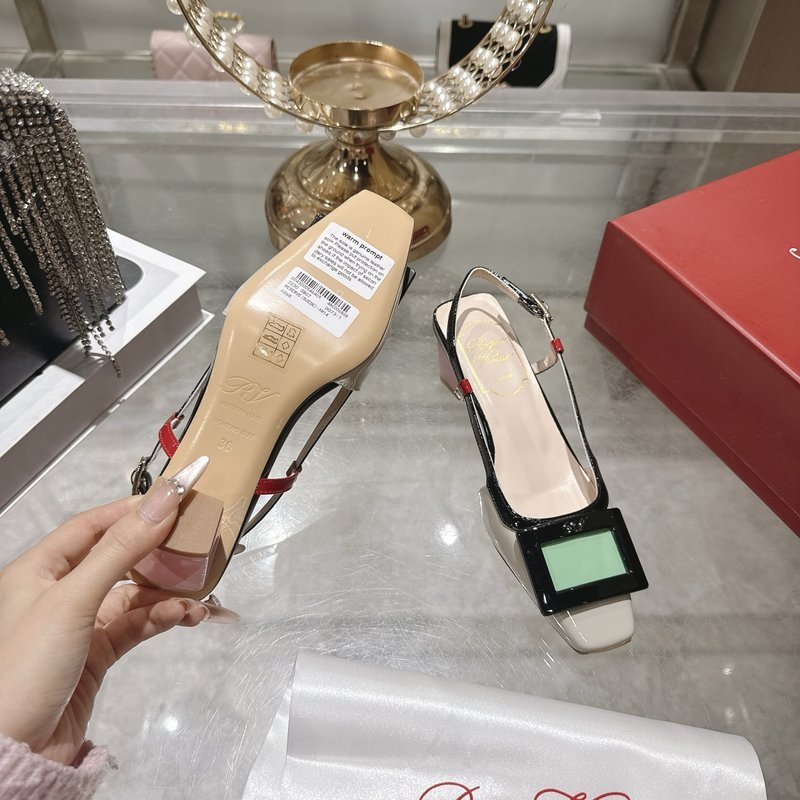 로저 비비에 뉴 컬러 블록 샌들 001-259081