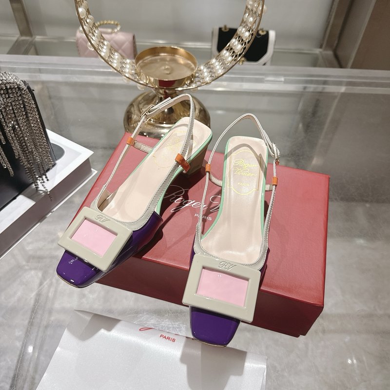 로저 비비에 뉴 컬러 미들 힐 샌들 001-259106