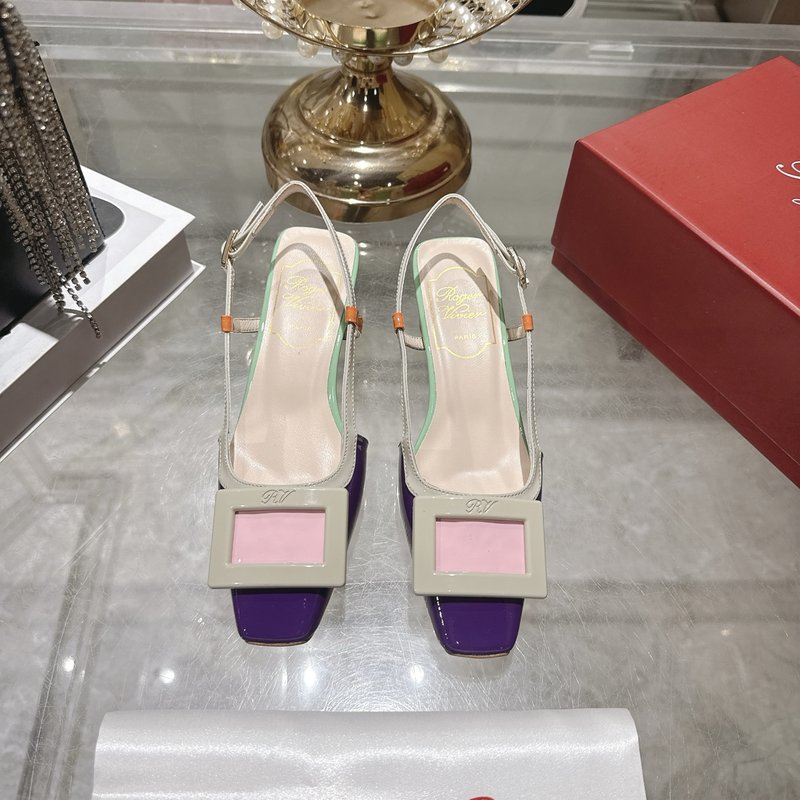 로저 비비에 뉴 컬러 미들 힐 샌들 001-259106