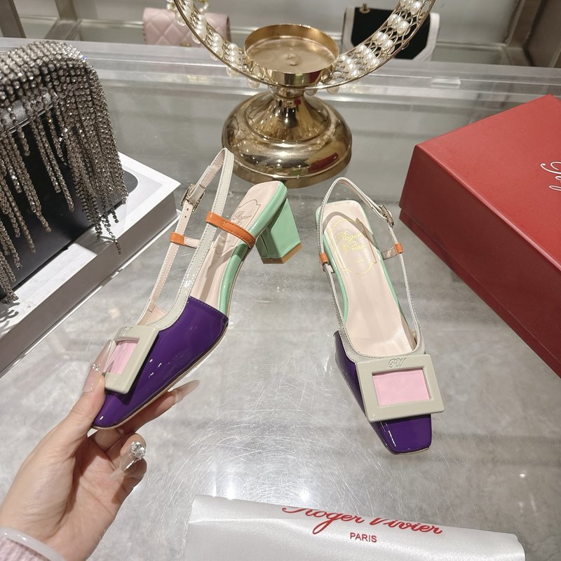 로저 비비에 뉴 컬러 미들 힐 샌들 001-259106