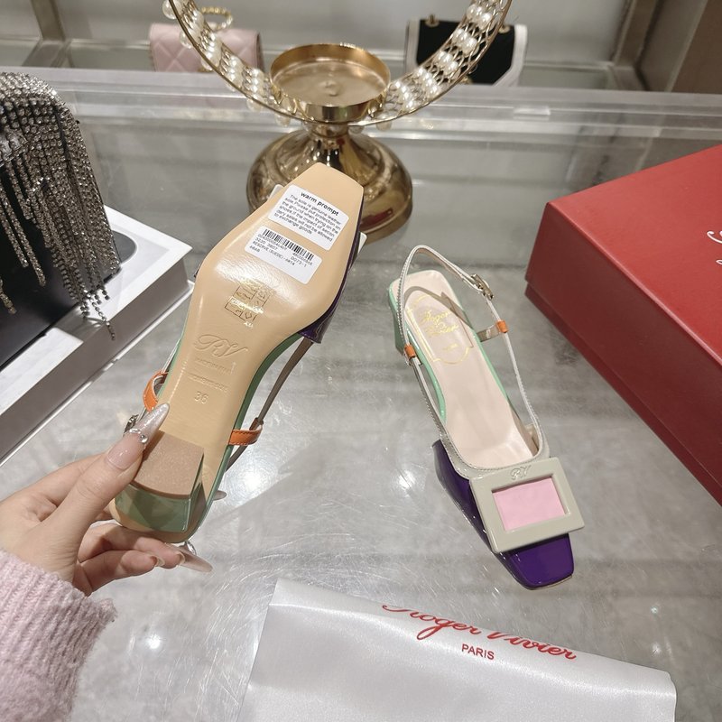 로저 비비에 뉴 컬러 미들 힐 샌들 001-259106