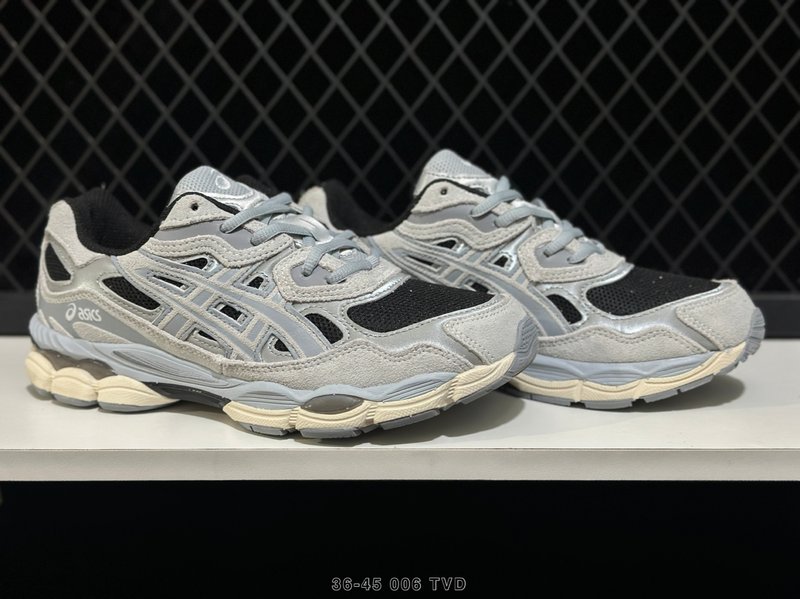 아식스 GEL-NYC 통기성 메쉬 빈티지 러닝화 001-259541