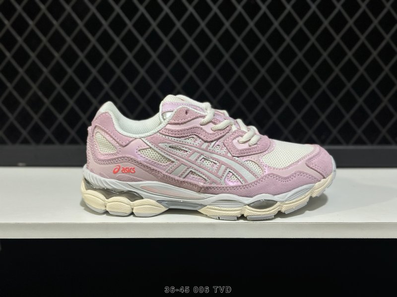 아식스 GEL-NYC 통기성 메쉬 빈티지 러닝화 001-259542