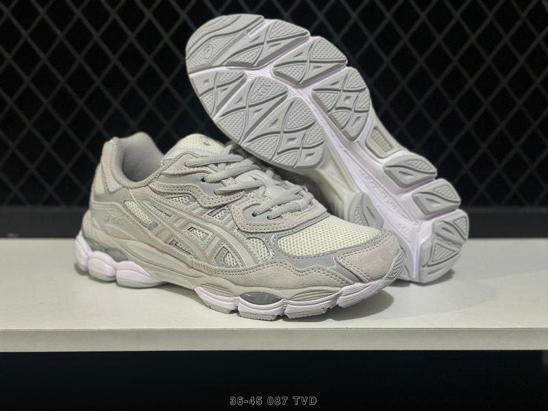 아식스 GEL-NYC 통기성 메쉬 빈티지 러닝화 001-259617
