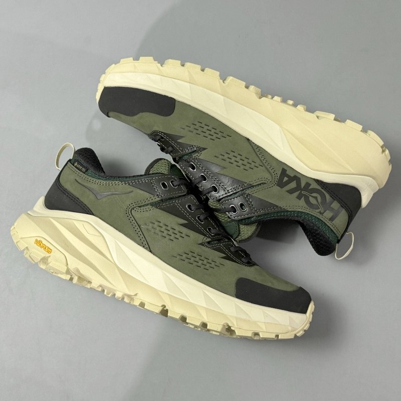 HOKA 콜라보 아웃도어 방수 로우탑 스포츠 캐주얼화 001-260359