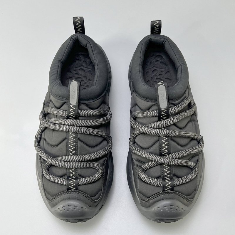 HOKA 남성용 블랙 하프 슬리퍼 면화 신발 001-260370