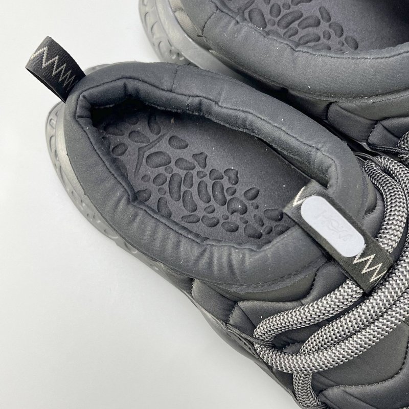 HOKA 남성용 블랙 하프 슬리퍼 면화 신발 001-260370