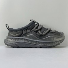 HOKA 남성용 블랙 하프 슬리퍼 면화 신발 001-260370