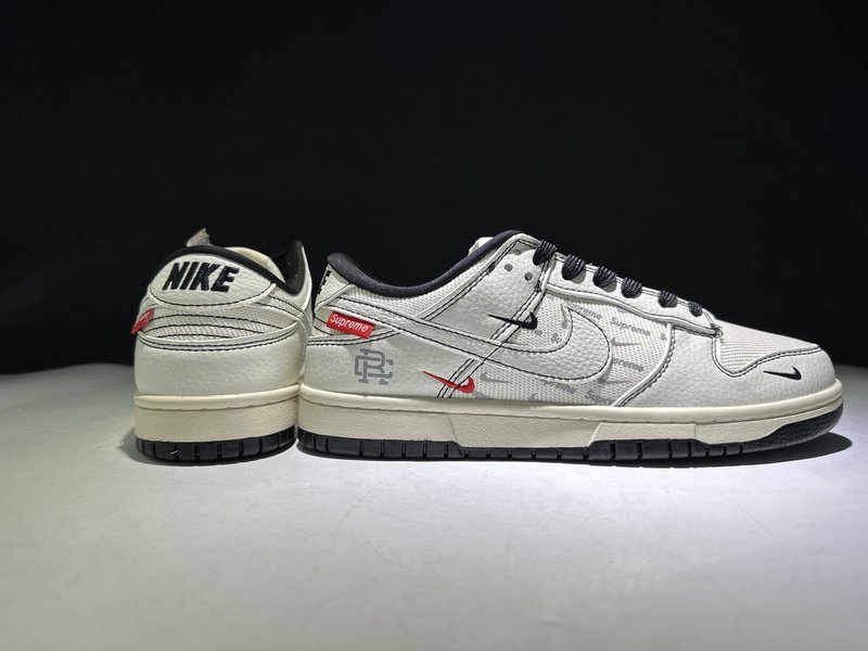 Supreme 콜라보 덩크 로우 캐주얼 스니커즈 001-260646