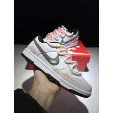 나이키 덩크 로우 카키 그레이 핑크 빈티지 스니커즈 001-260692