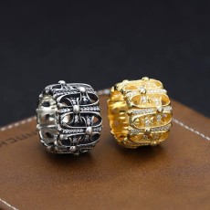 크롬하츠 펑크 반지 도금 24K 지르콘 001-262248