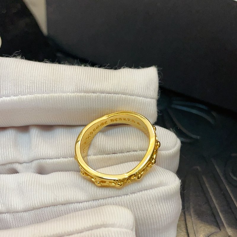 Chrome Hearts 클래식 빈티지 십자가 꽃 반지 001-262264