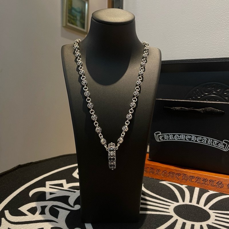 Chrome Hearts 빈티지 멀티 요소 목걸이 반지 001-262286