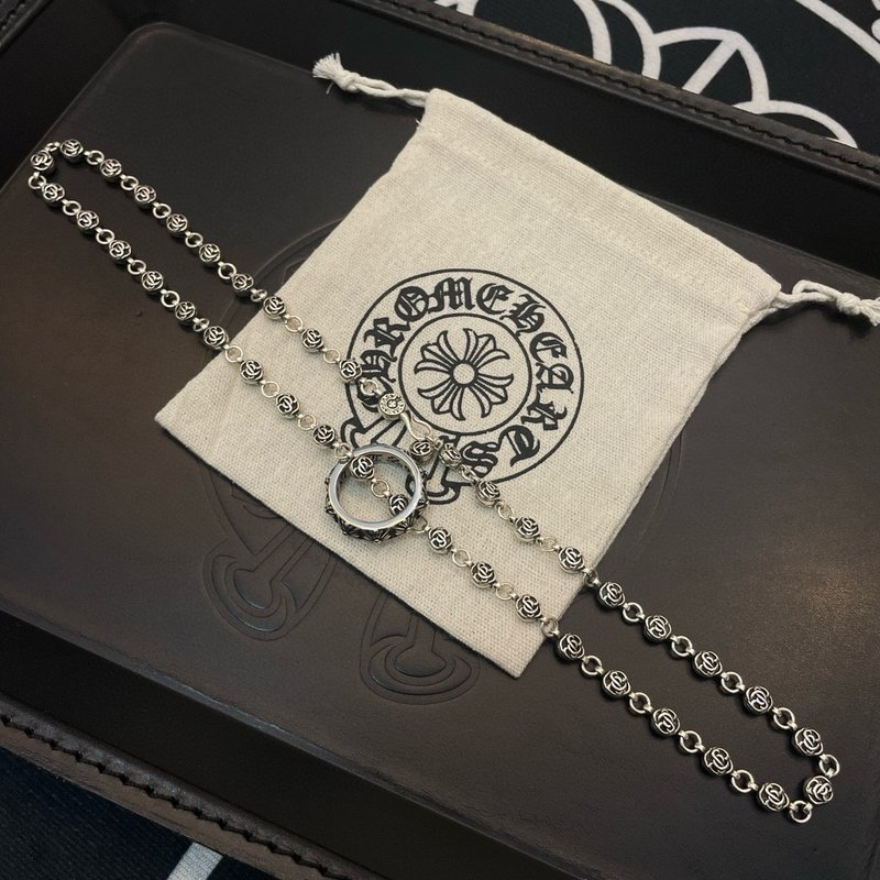 Chrome Hearts 빈티지 멀티 요소 목걸이 반지 001-262286