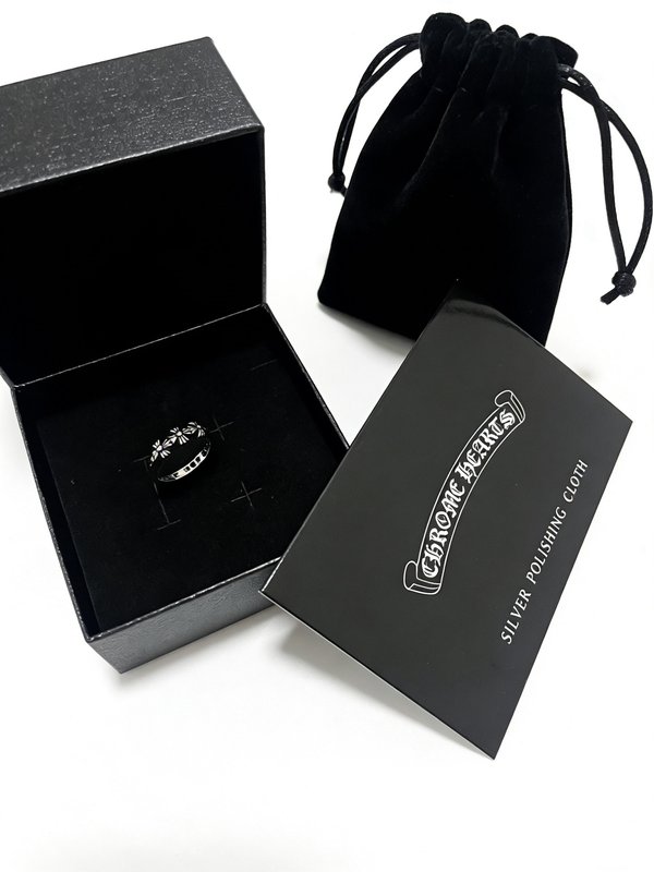 크롬하츠 입체 멀티 크로스 링 001-262303