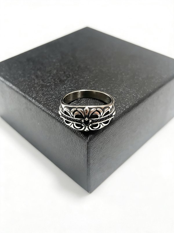Chrome Hearts 입체 멀티 크로스 실버 반지 001-262325