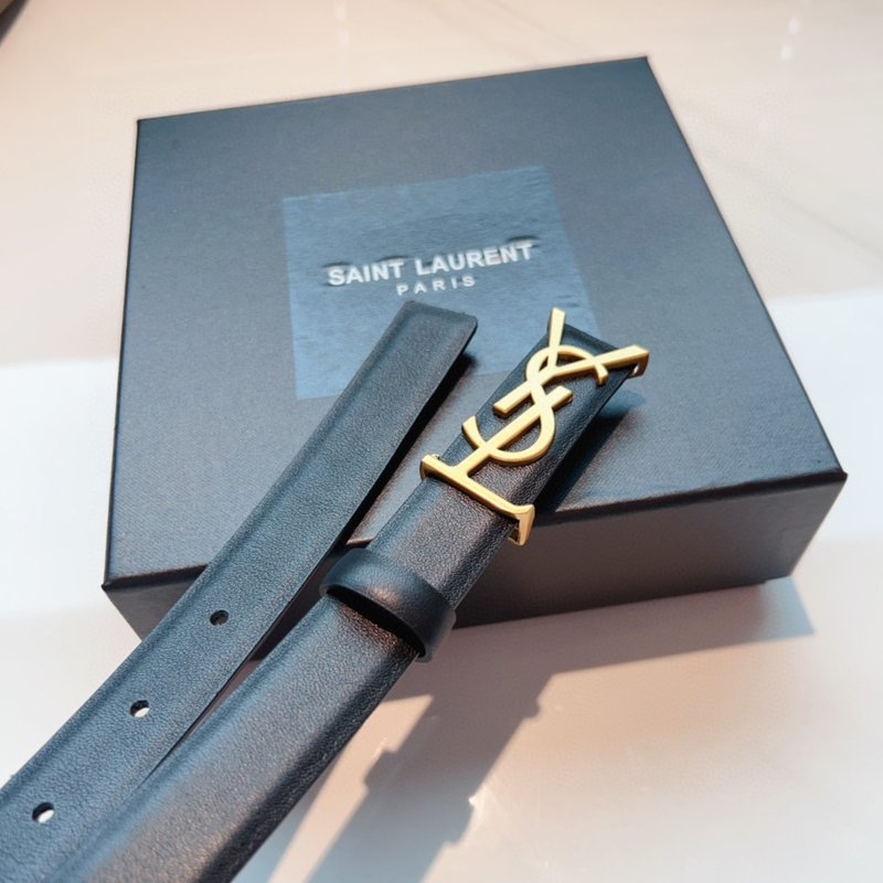 YSL 생로랑 여성용 빈티지 조각 금속 버클 벨트 2. 001-262368