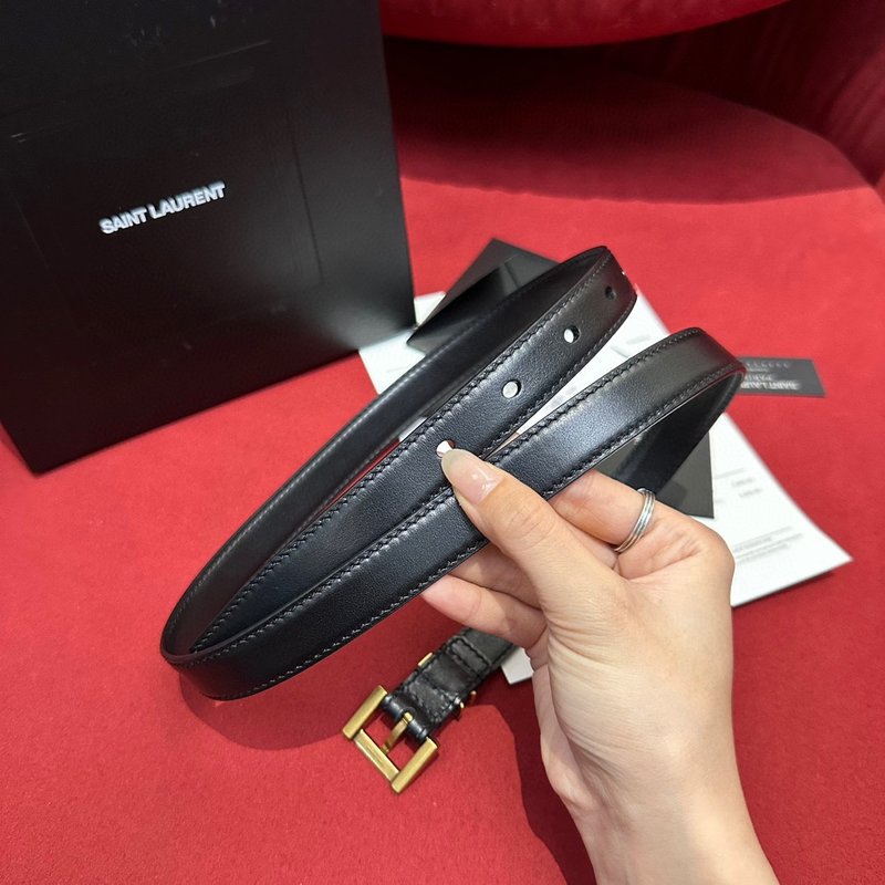 YSL 생로랑 여성용 빈티지 금속 버클 벨트 001-262372