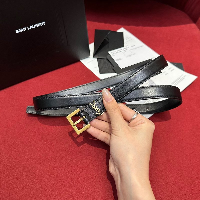 YSL 생로랑 여성용 빈티지 금속 버클 벨트 001-262372