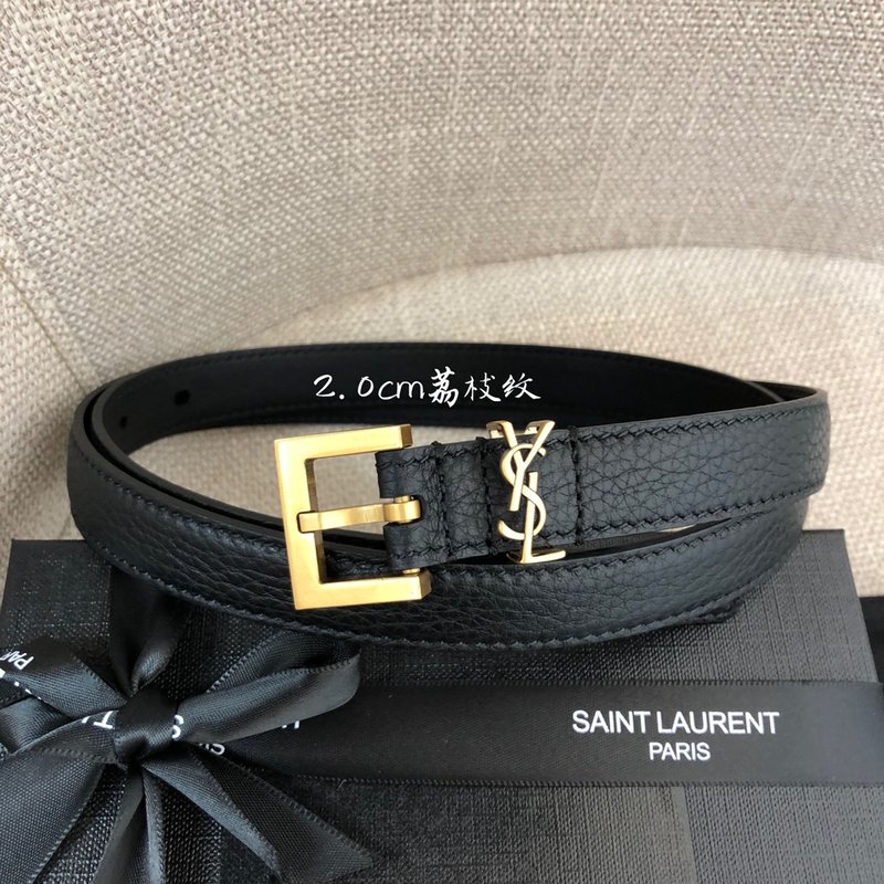 YSL 리치 그레인 소가죽 소프트 벨트 001-262379