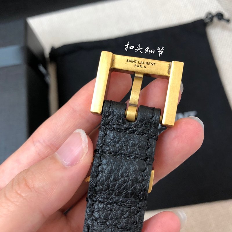 YSL 리치 그레인 소가죽 소프트 벨트 001-262379