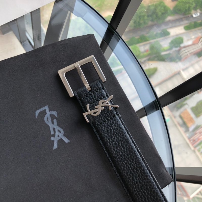 YSL 생로랑 3.0cm 여성용 빈티지 금속 벨트 001-262380