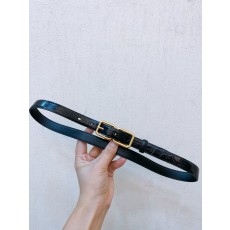 YSL 생로랑 크로코 패턴 가죽 더블 버클 벨트 001-262383
