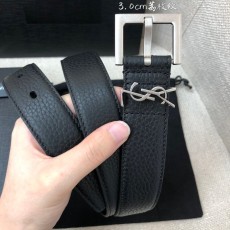 YSL 리치 그레인 송아지 가죽 벨트 001-262390
