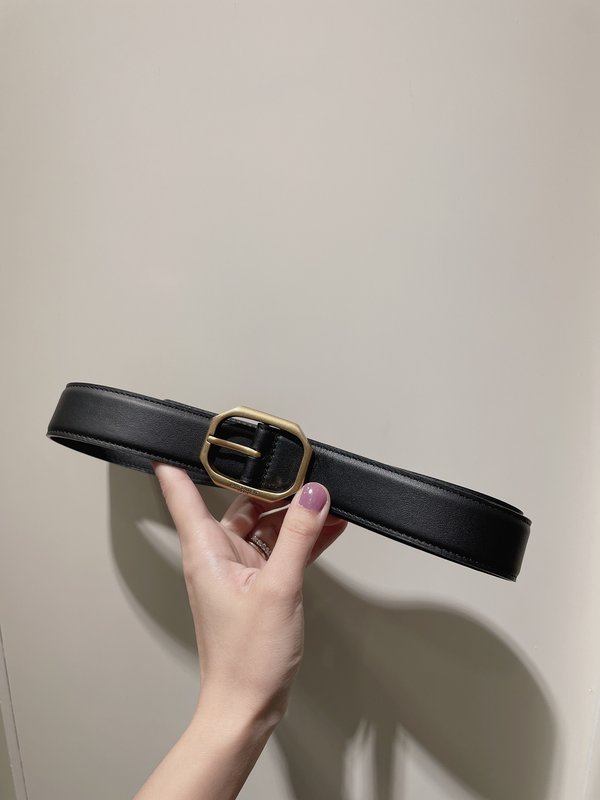 YSL 스무스 가죽 프레임 버클 벨트 001-262392