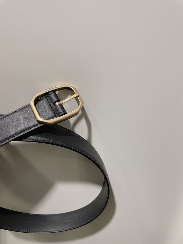 YSL 스무스 가죽 프레임 버클 벨트 001-262392