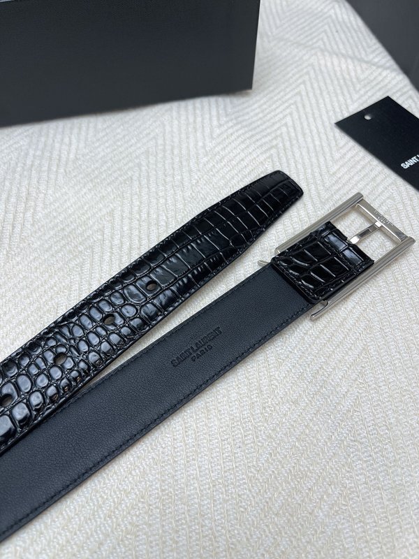 생로랑 YSL 클래식 여성 가죽 벨트 001-262396