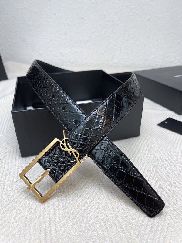 생로랑 YSL 클래식 여성 벨트 블랙 001-262397