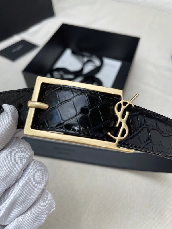 생로랑 YSL 클래식 여성 벨트 블랙 001-262397