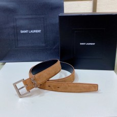 생로랑 여성 스웨이드 벨트 스퀘어 버클 001-262425